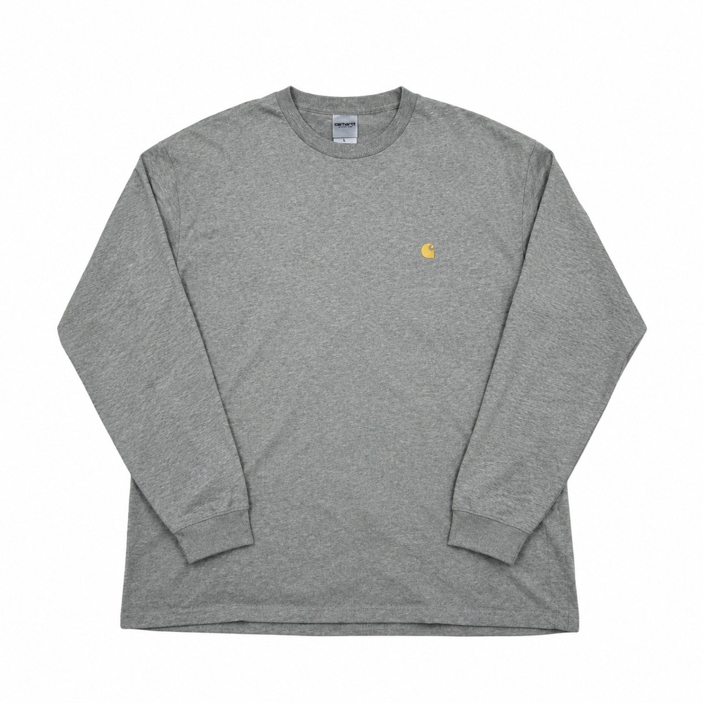 Carhartt WIP Chase Long Sleeve T-Shirt Mens L Teal Grey Loose Fit Workwear Lot 2 - Picture 5 of 6